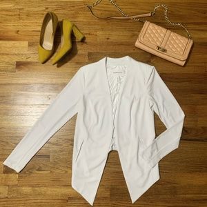 White BCBG Tuxedo Blazer